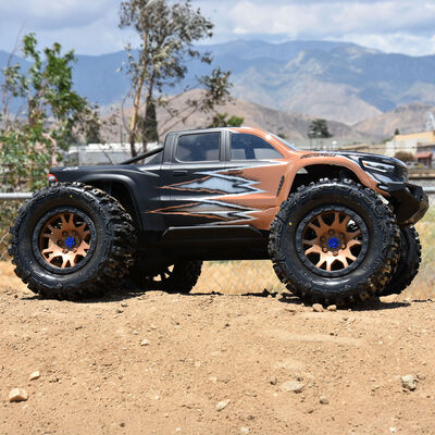 Limited Edition Trencher Pro-Loc F/R Mounted 24mm Bronze/Black Impulse (2): X-MAXX Limited Edition Trencher Pro-Loc F/R Mounted 24mm Bronze/Black Impulse (2): X-MAXX