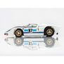 HO 1966 Ford GT40 Mk.II #97 Mega G+ Slot Car, White & Black