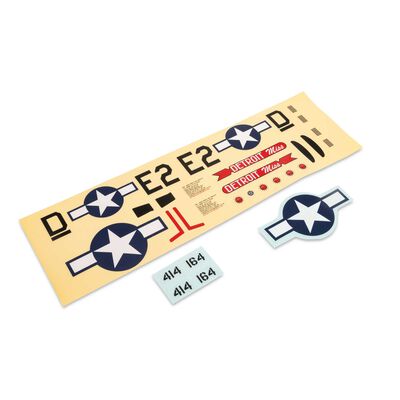 Decal Sheet: UMX P-51 "Detroit Miss" Decal Sheet: UMX P-51 "Detroit Miss"