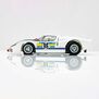 HO 1966 Ford GT40 Mk.II #96 Mega G+ Slot Car, White & Black