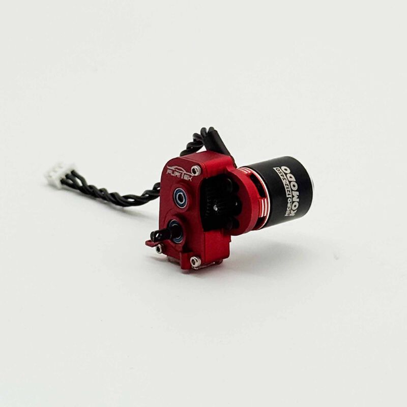 Micro Stellar LCG Transmission with Micro Komodo Brushless Motor, 1/24 Axial SCX24