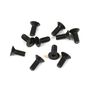 M4x10mm Flat Head Screws, Black (10)