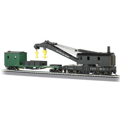HO 250-Ton Steam Crane with Boom Tender, C&O HO 250-Ton Steam Crane with Boom Tender, C&O