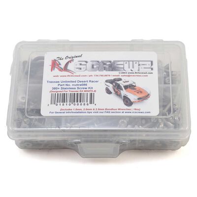 Stainless Steel Screw Set: Traxxas Ultimate Desert Racer Stainless Steel Screw Set: Traxxas Ultimate Desert Racer