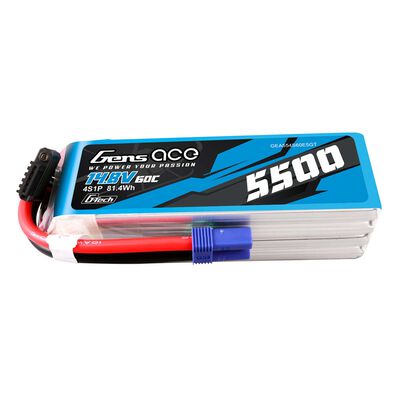 14.8V 5500mAh 4S 60C G-Tech LiPo Battery: EC5 14.8V 5500mAh 4S 60C G-Tech LiPo Battery: EC5