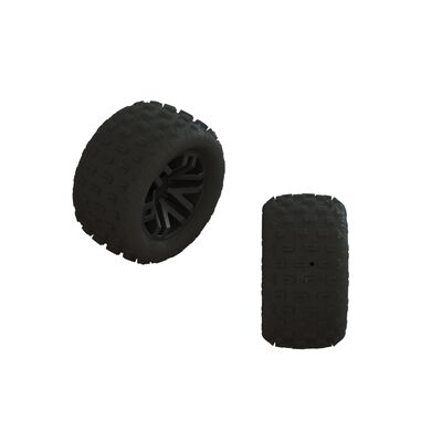 dBoots 'FORTRESS' Tire Set Glued (Black) (2 Pairs) dBoots 'FORTRESS' Tire Set Glued (Black) (2 Pairs)