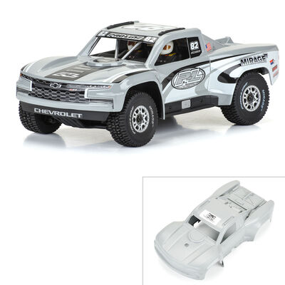1/16 Pre-Cut 2019 Chevy Silverado Trophy Truck Gray Body: GROM 1/16 Pre-Cut 2019 Chevy Silverado Trophy Truck Gray Body: GROM