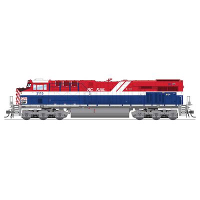 HO GE ES44AC Locomotive, CN #3115 BC Rail Heritage Paint HO GE ES44AC Locomotive, CN #3115 BC Rail Heritage Paint
