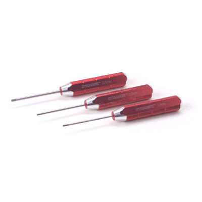 Machined Hex Driver Metric Set, Red Machined Hex Driver Metric Set, Red