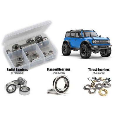 Rubber Shielded Bearing Kit, 1/18 Traxxas TRX-4M Bronco Rubber Shielded Bearing Kit, 1/18 Traxxas TRX-4M Bronco