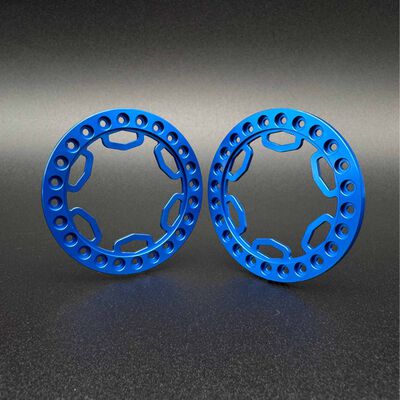 1/10 SHIELD 1.9" Beadlock Rings, Blue (2) 1/10 SHIELD 1.9" Beadlock Rings, Blue (2)