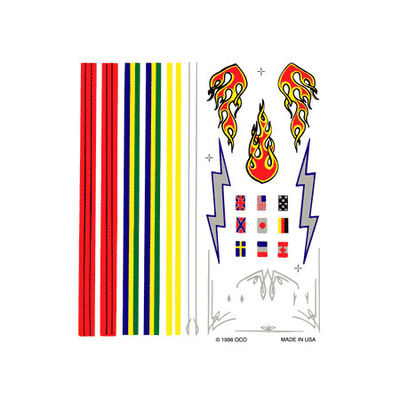 Dry Transfer Decals, Stripes & Flames Dry Transfer Decals, Stripes & Flames
