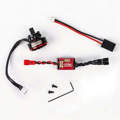 MicroSilk Power Combo: Micro Python Brushless ESC & Mini Komodo V2 2500KV Motor, 1/18 Traxxas TRX4m MicroSilk Power Combo: Micro Python Brushless ESC & Mini Komodo V2 2500KV Motor, 1/18 Traxxas TRX4m