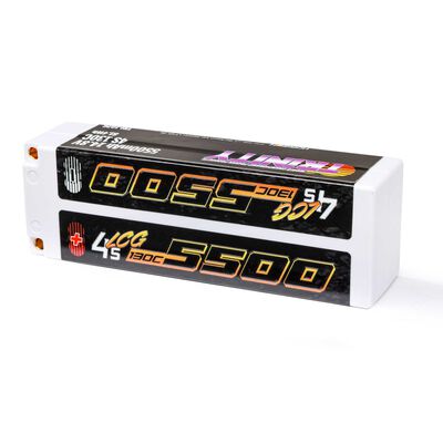 14.8V 5500mAh 4S 130C LCG LiPo Battery, 5mm Bullets 14.8V 5500mAh 4S 130C LCG LiPo Battery, 5mm Bullets