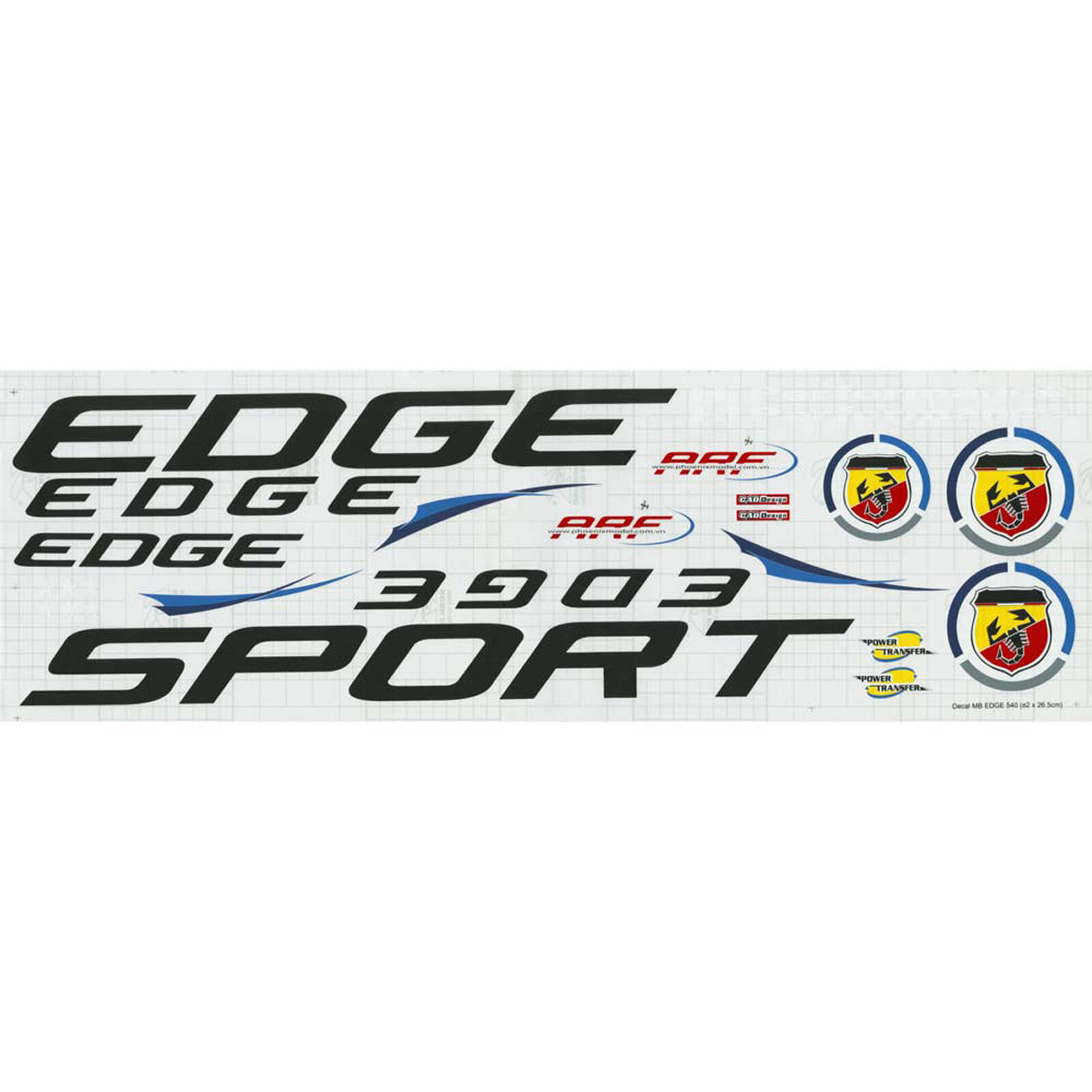 Decal Sheet Edge 540 .91 ARF