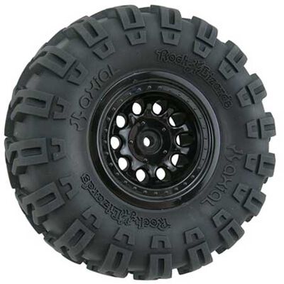 1/10 Revolver Crawler Front/Rear 2.2 Wheels with Wide Base, 12mm Hex, Black (2) 1/10 Revolver Crawler Front/Rear 2.2 Wheels with Wide Base, 12mm Hex, Black (2)