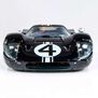 HO 1967 Ford GT40 Mk.IV #4 Mega G+ Slot Car, LeMans Dark Blue