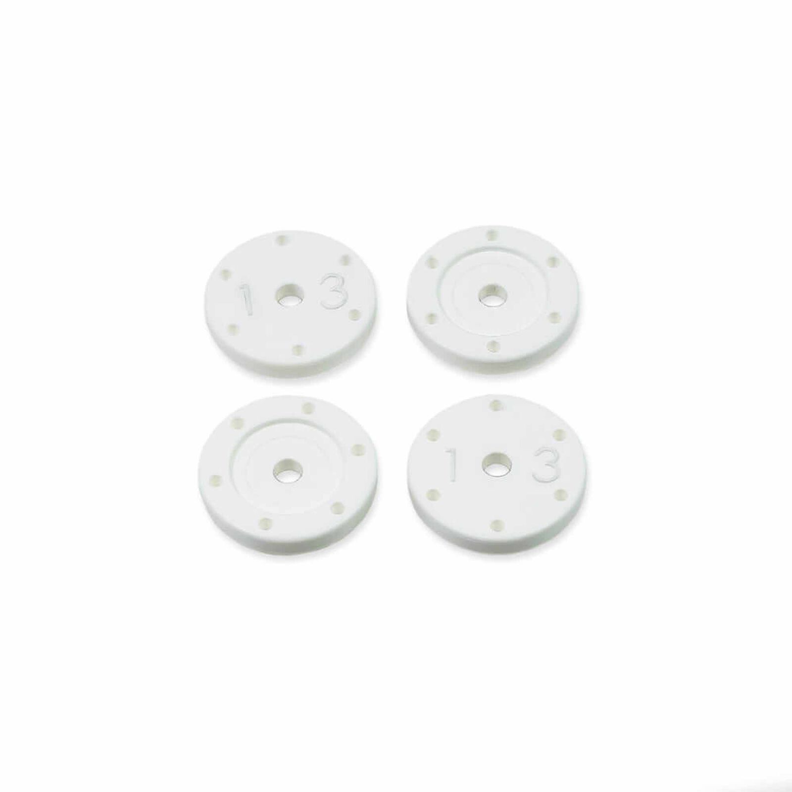 Shock Piston Set (flat/flat, all 16mm shocks, 6x1.3, 4pcs)