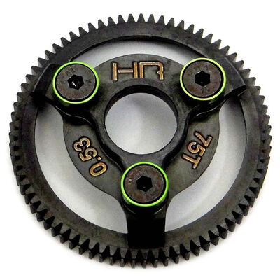 Hardened Steel 75T Spur Gear, 48 Pitch: Traxxas Slash, Rustler, Stampede Hardened Steel 75T Spur Gear, 48 Pitch: Traxxas Slash, Rustler, Stampede