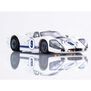 HO 1967 Ford GT40 Mk.IV #9 Mega G+ Slot Car, White