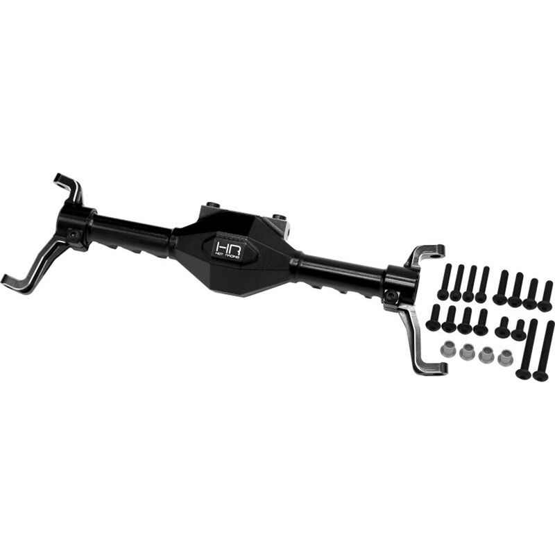 Front Axle Aluminum Case, Black: Axial Capra UTB
