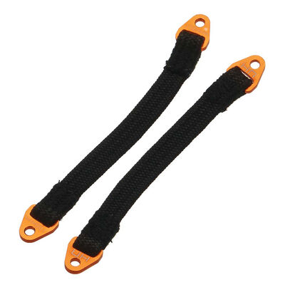 Susp Travel Limit Straps 100mm, Orange (2) Susp Travel Limit Straps 100mm, Orange (2)