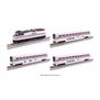 N Amtrak F40PH with Ditch lights Superliner I Phase III  4 Unit Set W/ Sound