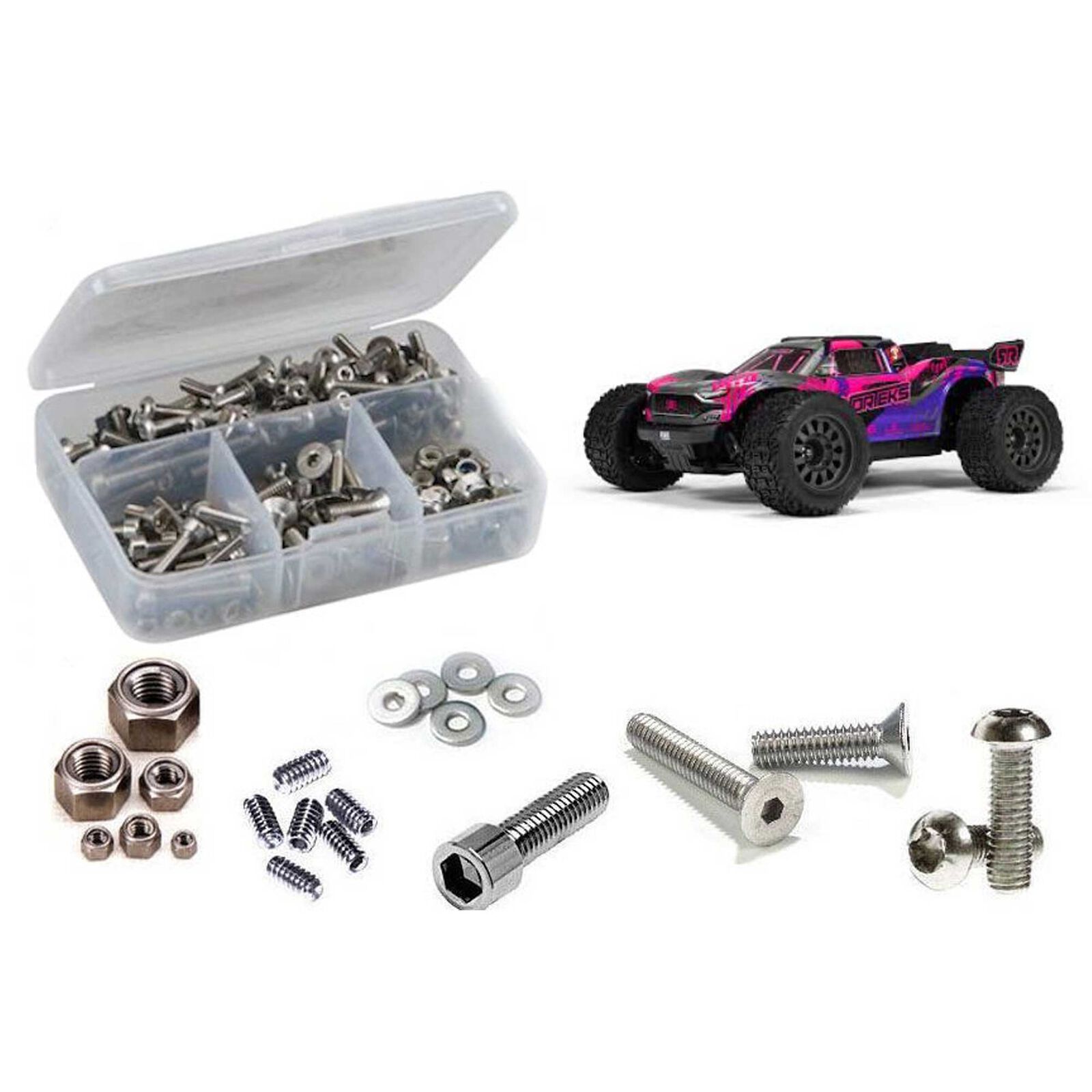 Stainless Steel Screw Kit, 1/10 ARRMA Vorteks 223S BLX