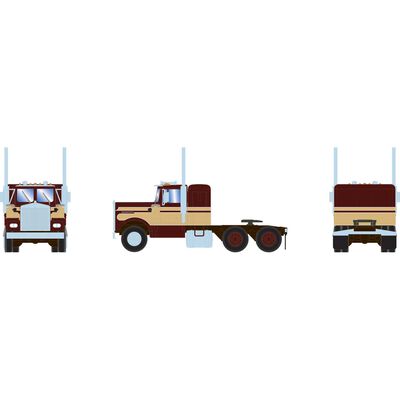 HO KW Tractor, Brown and Cream No Road Number HO KW Tractor, Brown and Cream No Road Number