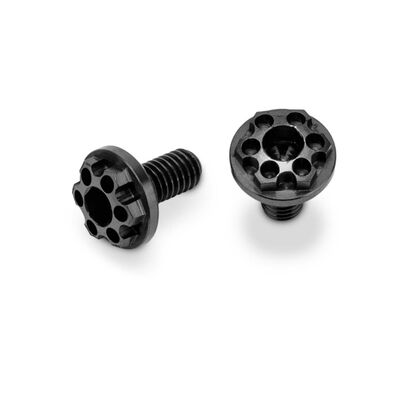 Finnisher 3x6mm Titanium Motor Screws, Stealth Black (2) Finnisher 3x6mm Titanium Motor Screws, Stealth Black (2)