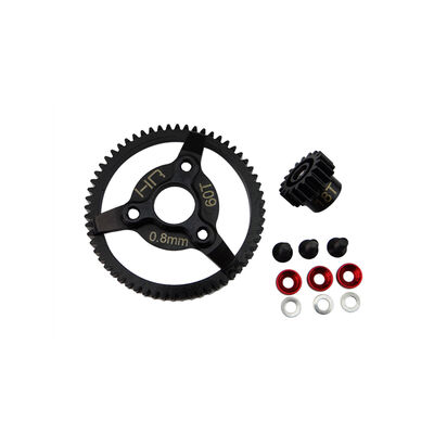 18T Steel Pinion and 60T Spur Gear, 32 Pitch: Traxxas Bandit, Rustler, Slash, Stampede 18T Steel Pinion and 60T Spur Gear, 32 Pitch: Traxxas Bandit, Rustler, Slash, Stampede