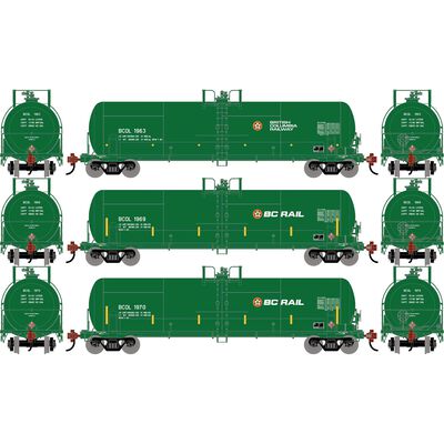 HO ATH RTC 20,900 Gallon Tank Car, BCOL #1963/1969/1970 (3) HO ATH RTC 20,900 Gallon Tank Car, BCOL #1963/1969/1970 (3)