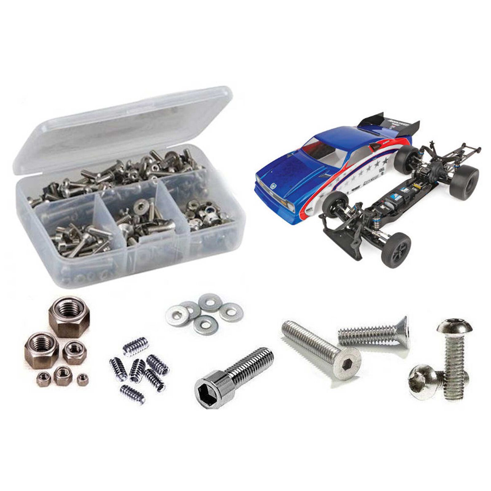 Stainless Steel Screw Kit, 1/10 Team Associated DR10M