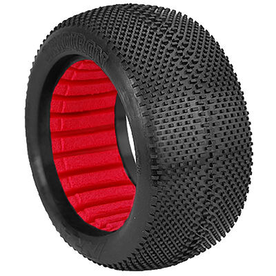 1/8 EVO Gridiron Super Soft Tires, Red Inserts (2): Truggy 1/8 EVO Gridiron Super Soft Tires, Red Inserts (2): Truggy
