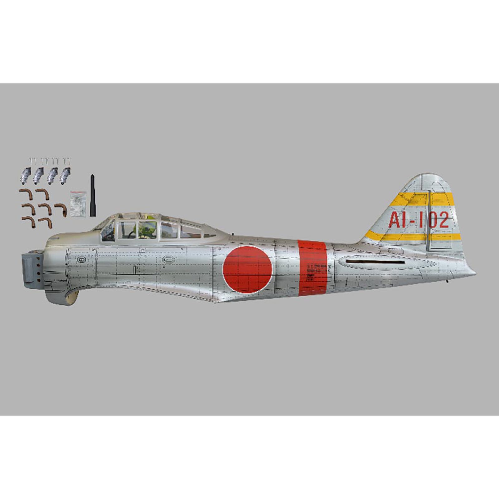 Fuselage Set: Zero A6M 1.20 ARF 67.7"