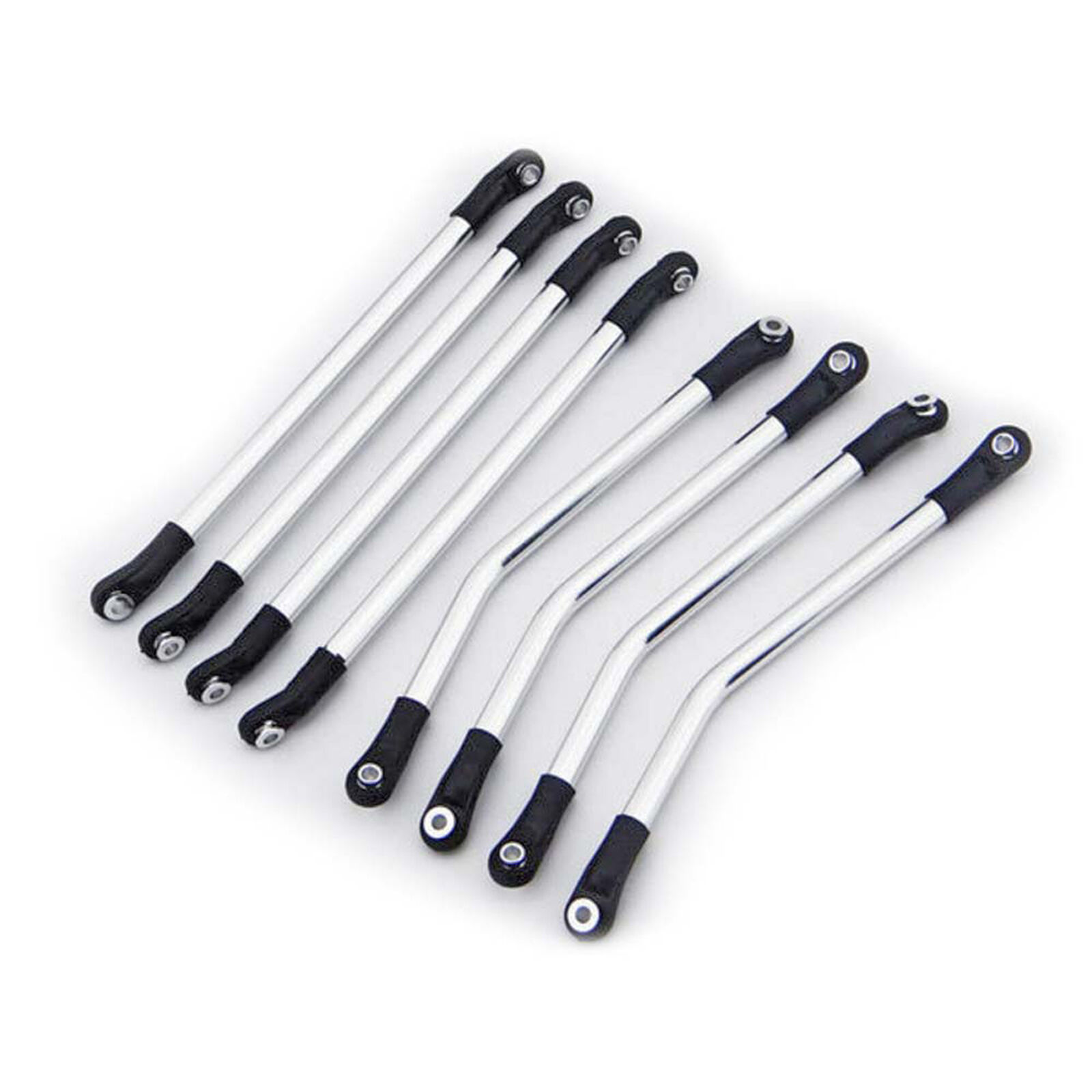 Aluminum Silver 4-Link Set: Axial Wraith, AX10 Ridgecrest