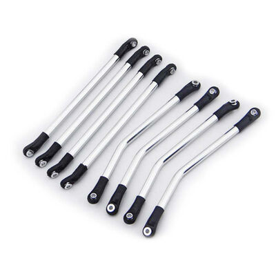 Aluminum Silver 4-Link Set: Axial Wraith, AX10 Ridgecrest Aluminum Silver 4-Link Set: Axial Wraith, AX10 Ridgecrest