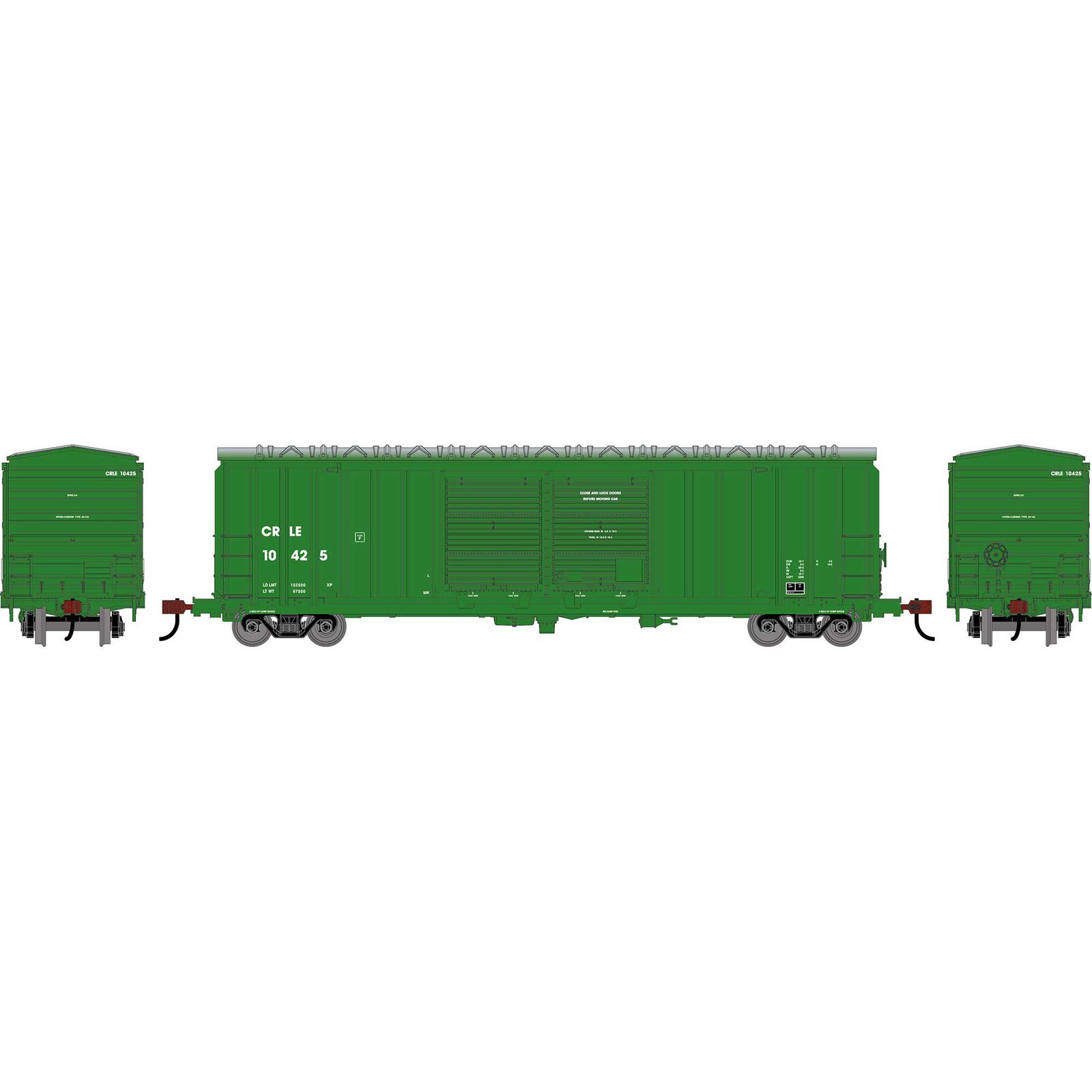 HO 50' FMC 5283 Double Door Box Car, CRLE #10425