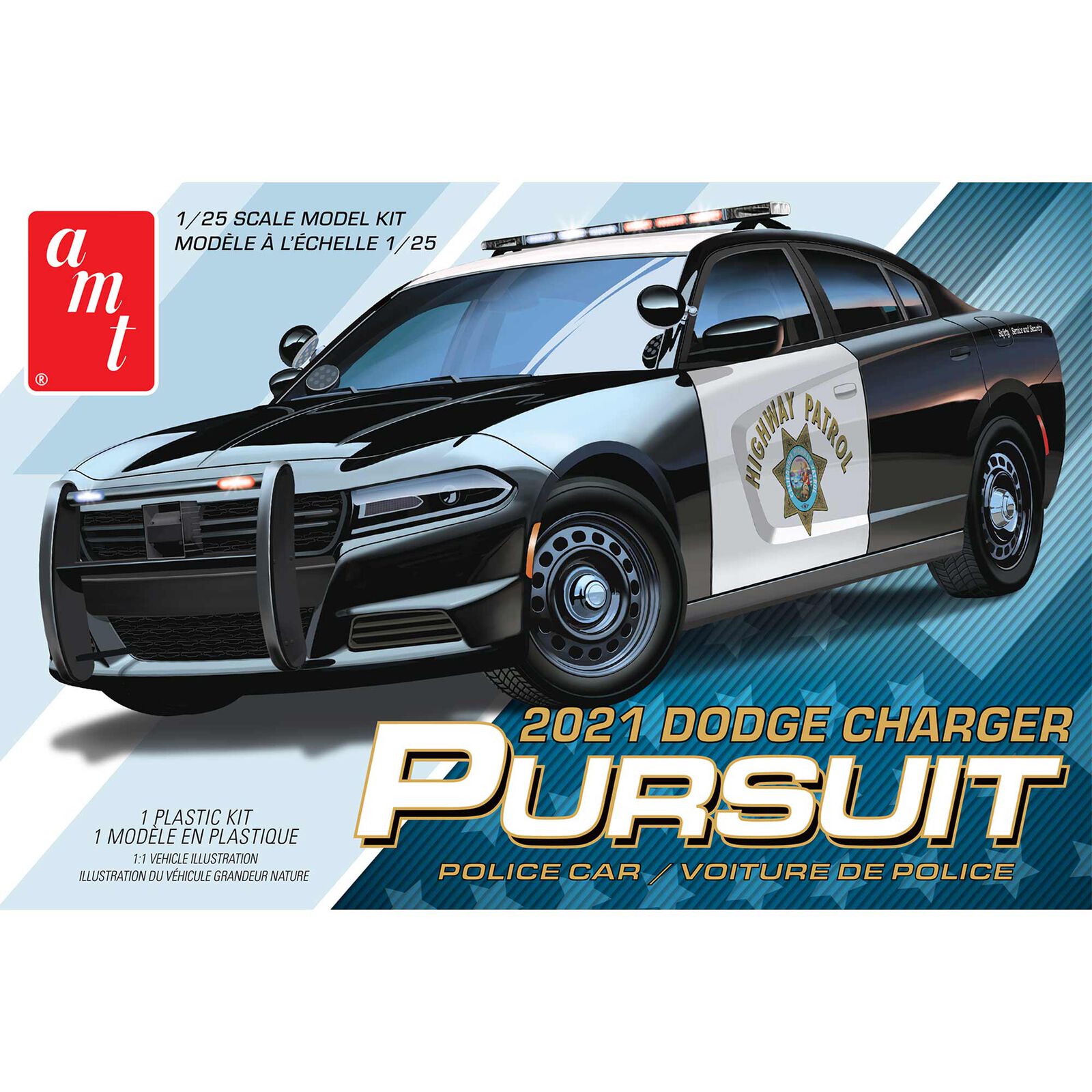 1/25 2021 Dodge Charger Police Pursuit Model Kit