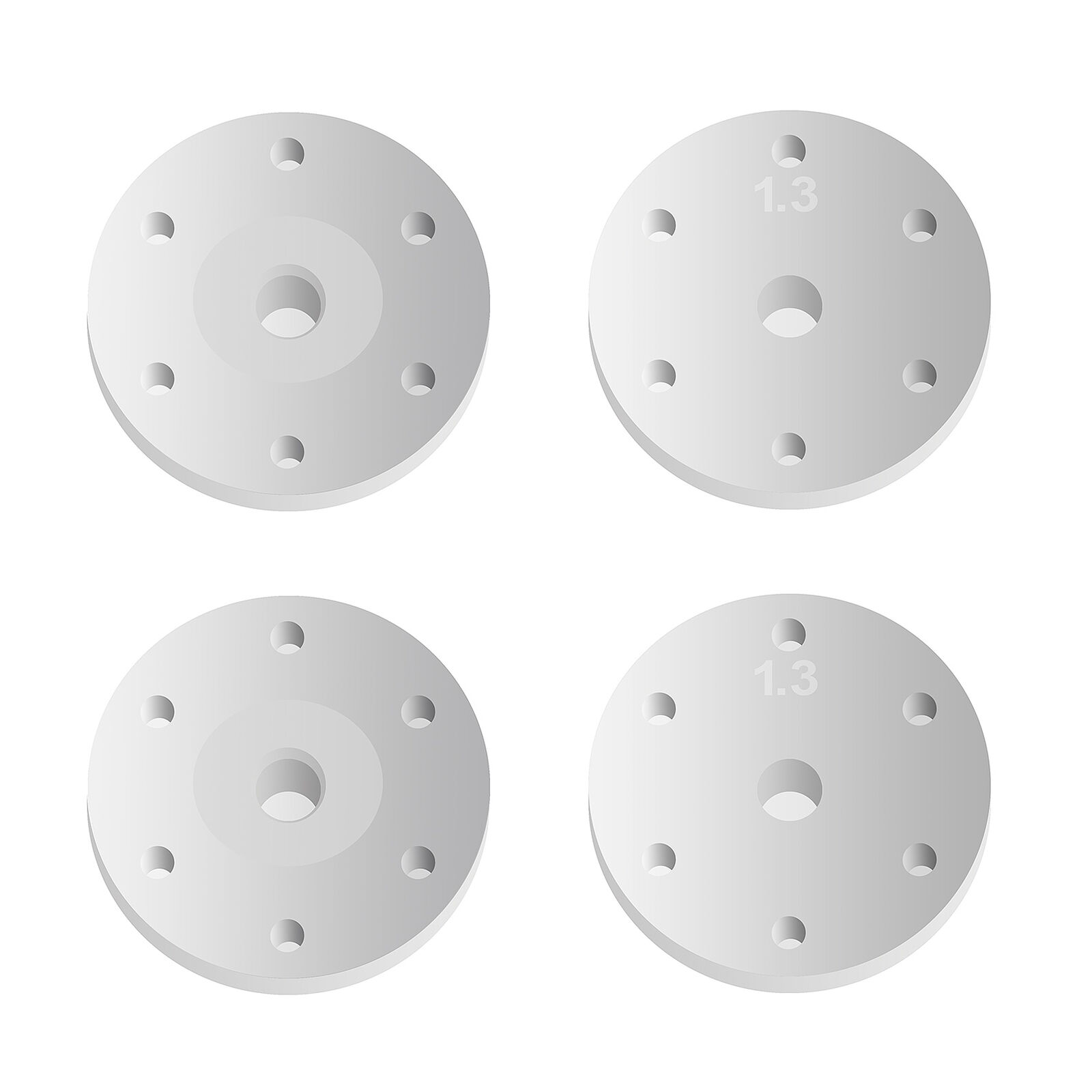 FT 16mm Shock Piston, 6x1.3mm, Tapered