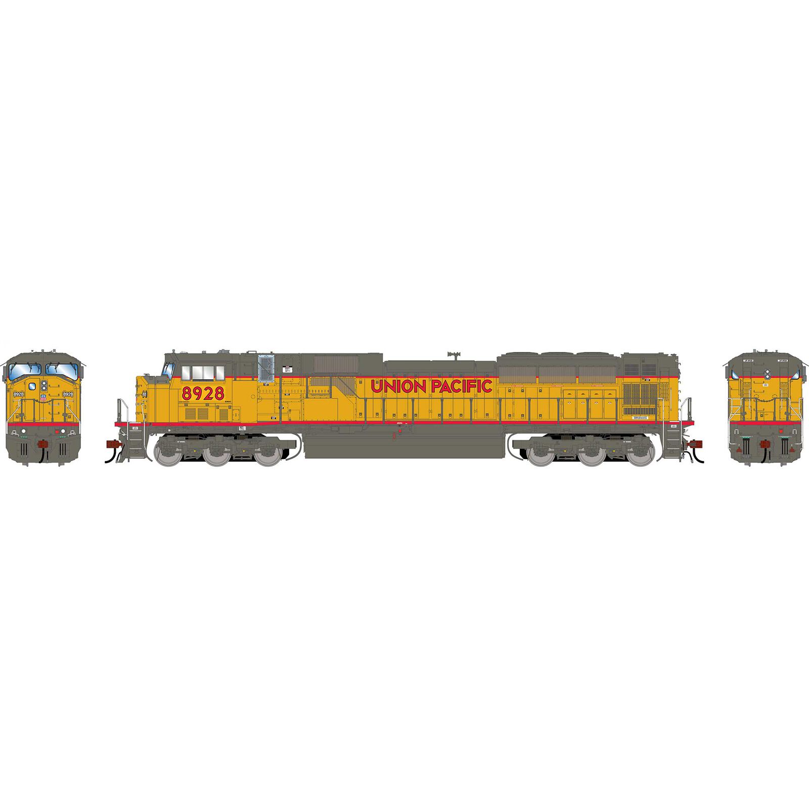 HO GEN SD90MAC-H PH I Locomotive w/DCC & Sound, UP #8928