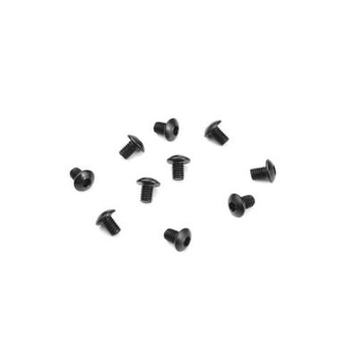 M3x4mm Button Head Screws, Black (10) M3x4mm Button Head Screws, Black (10)