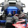 Aluminum Servo Brace Bracket, 1/10 Traxxas Mini Maxx, Blue