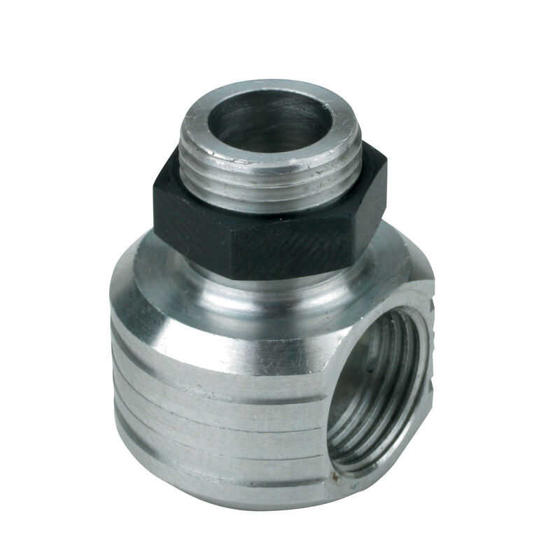 Muffler, Right Angle Adapter: Y