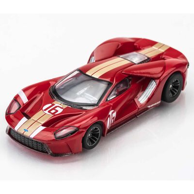 HO 2022 Ford GT Heritage #16 Mega G+ Slot Car, Red HO 2022 Ford GT Heritage #16 Mega G+ Slot Car, Red