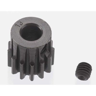Extra Hard 13 Tooth Blackened Steel 32p Pinion, 5mm Extra Hard 13 Tooth Blackened Steel 32p Pinion, 5mm