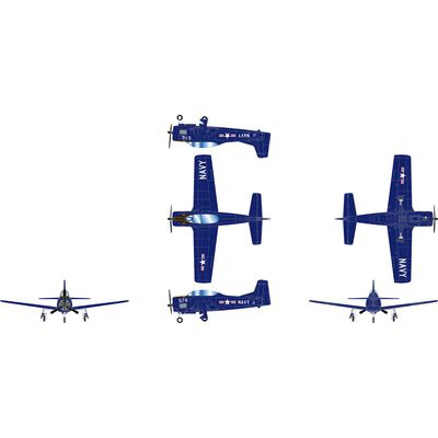 HO ATH T-28B Trojan Airplane, Navy NX228TS HO ATH T-28B Trojan Airplane, Navy NX228TS