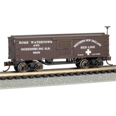 N Scale Old Time Box Car Rome Watertown Ogdensburg N Scale Old Time Box Car Rome Watertown Ogdensburg
