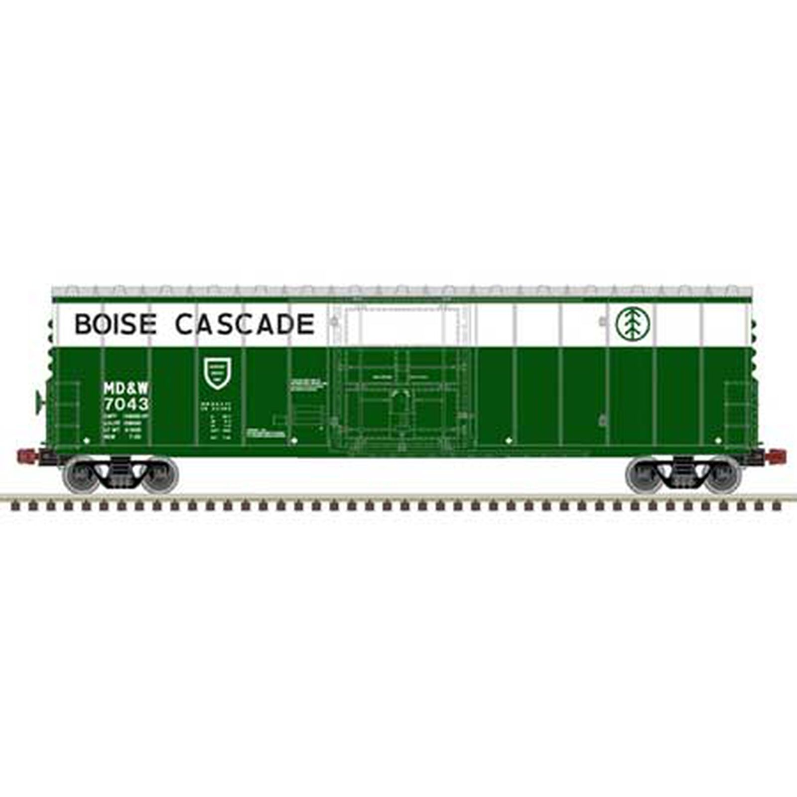 Boise Cascade (MD&W) 7043 (Green / White)