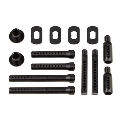 Front & Rear Body Post Set, 1/7 Team Associated SR7 Front & Rear Body Post Set, 1/7 Team Associated SR7